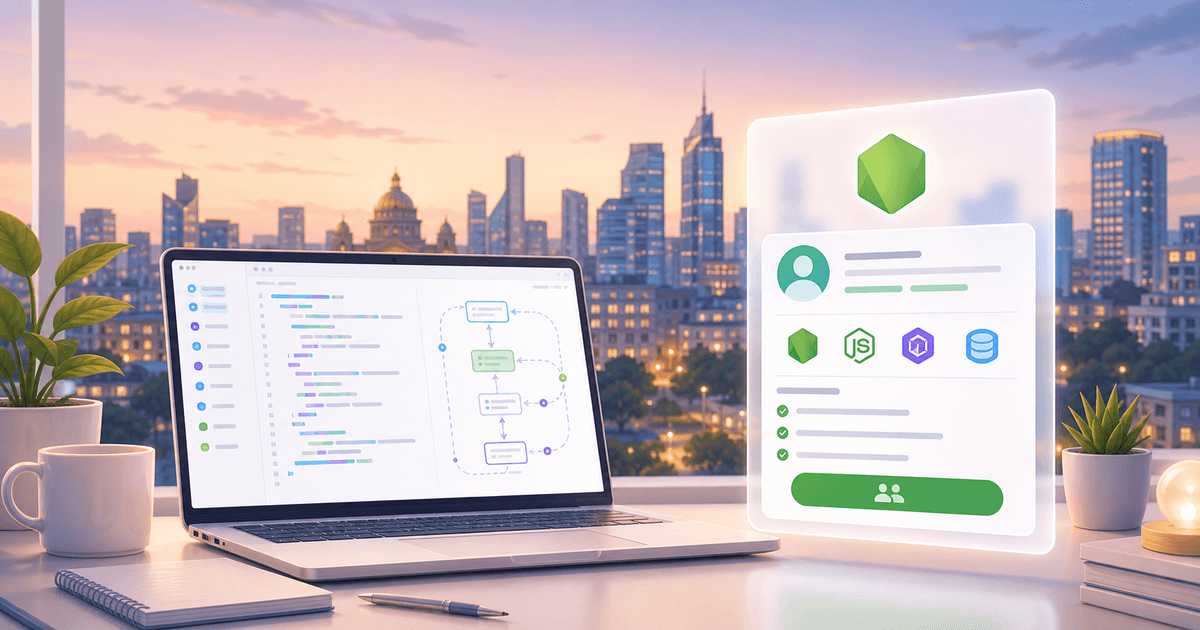 Indian tech recruiter reviewing candidates to hire Node.js developer India for a startup engineering team