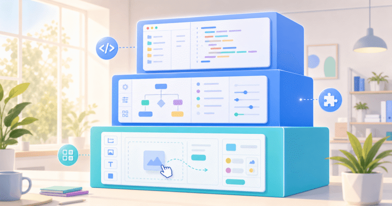 MVP development company India comparing no-code, low-code, and full-code build approaches